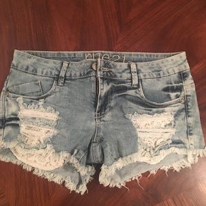 Denim shorts